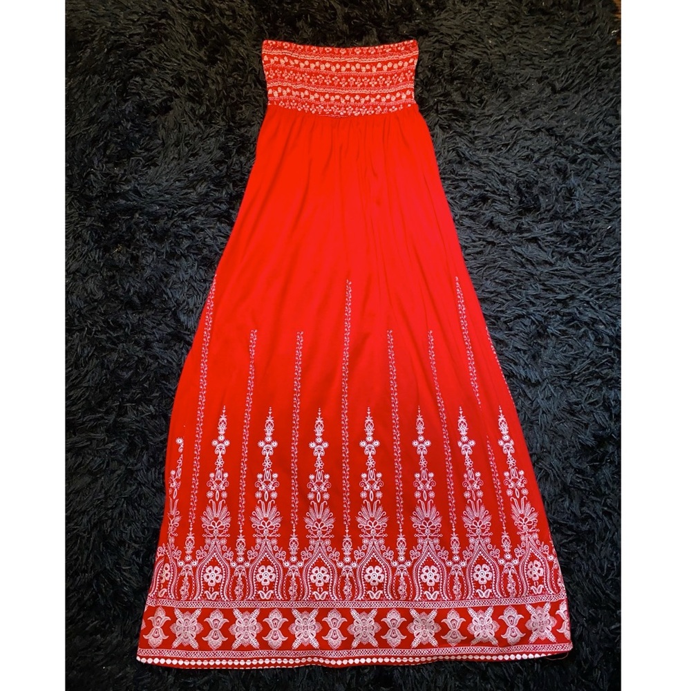 Summer Maxi Strapless Dress